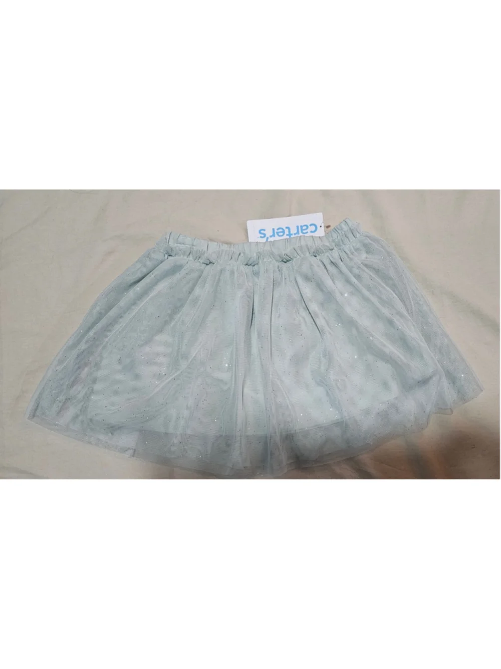 Girls Carter's Light Green Glitter Tulle Skirt 3T NWT